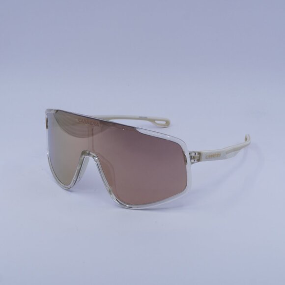 Carrera CARRERA 4017/S 02T3 0J Sunglasses Beige Shield Frame, Rose Gold Lenses - Picture 1 of 11